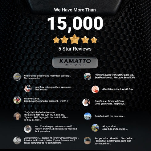 Kamatto Classic Toyota Land Cruiser Prado J155 3-Door (2009-2021) Car Floor Mat and Carpet